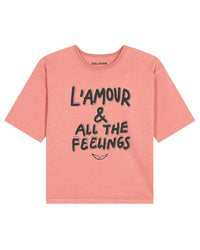T-shirt à manches courtes à illustrations en coton - New Red