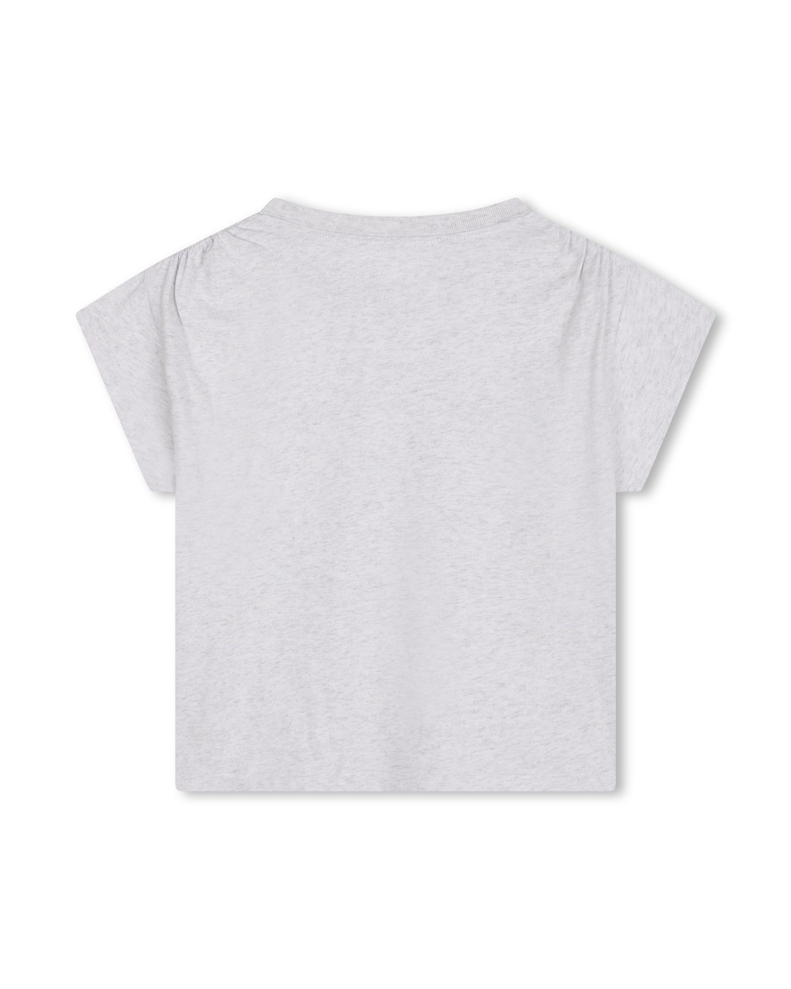 T-shirt à manches courtes à illustrations en coton - Gris Clair