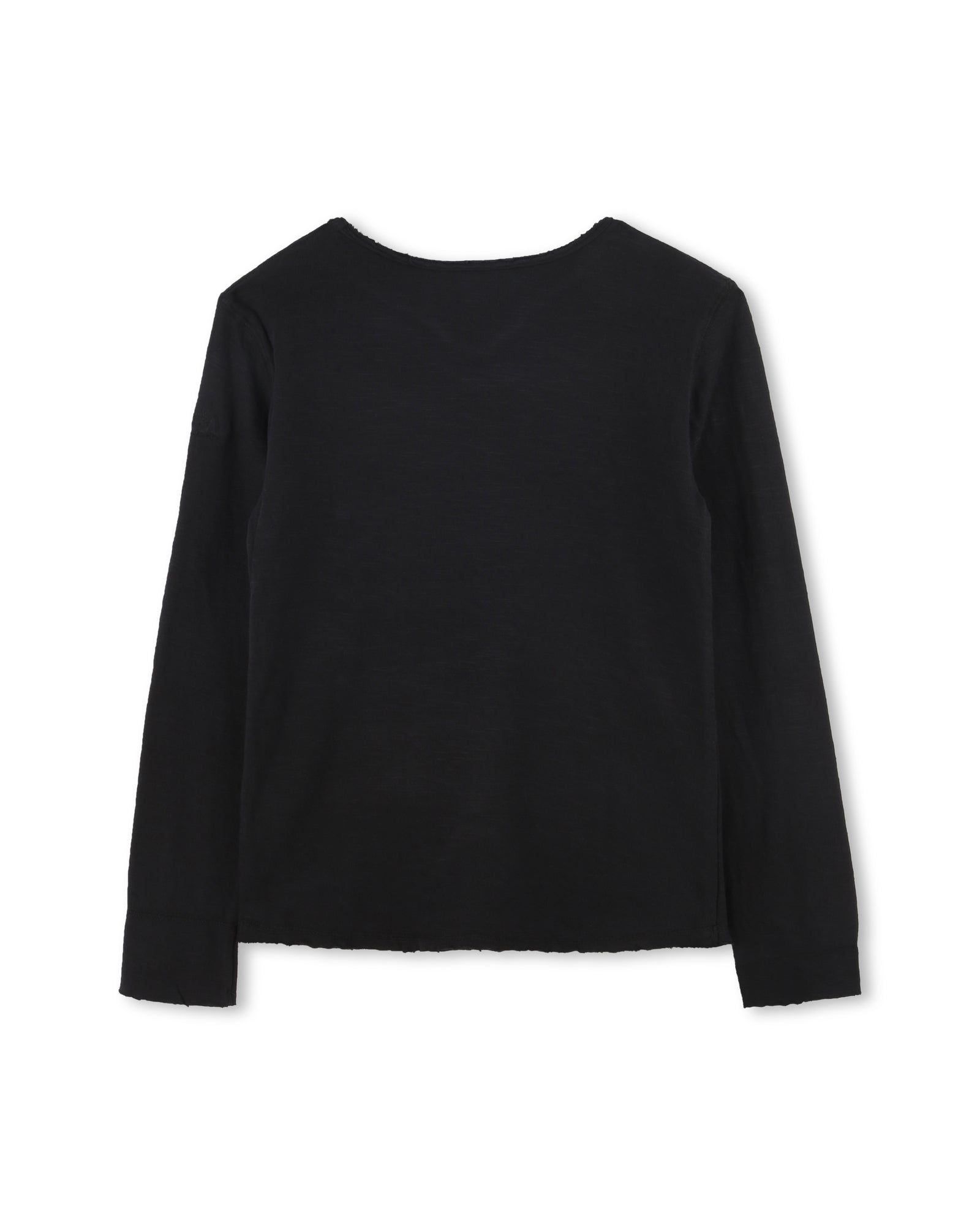 T-shirt à manches longues à illustrations en coton - Black