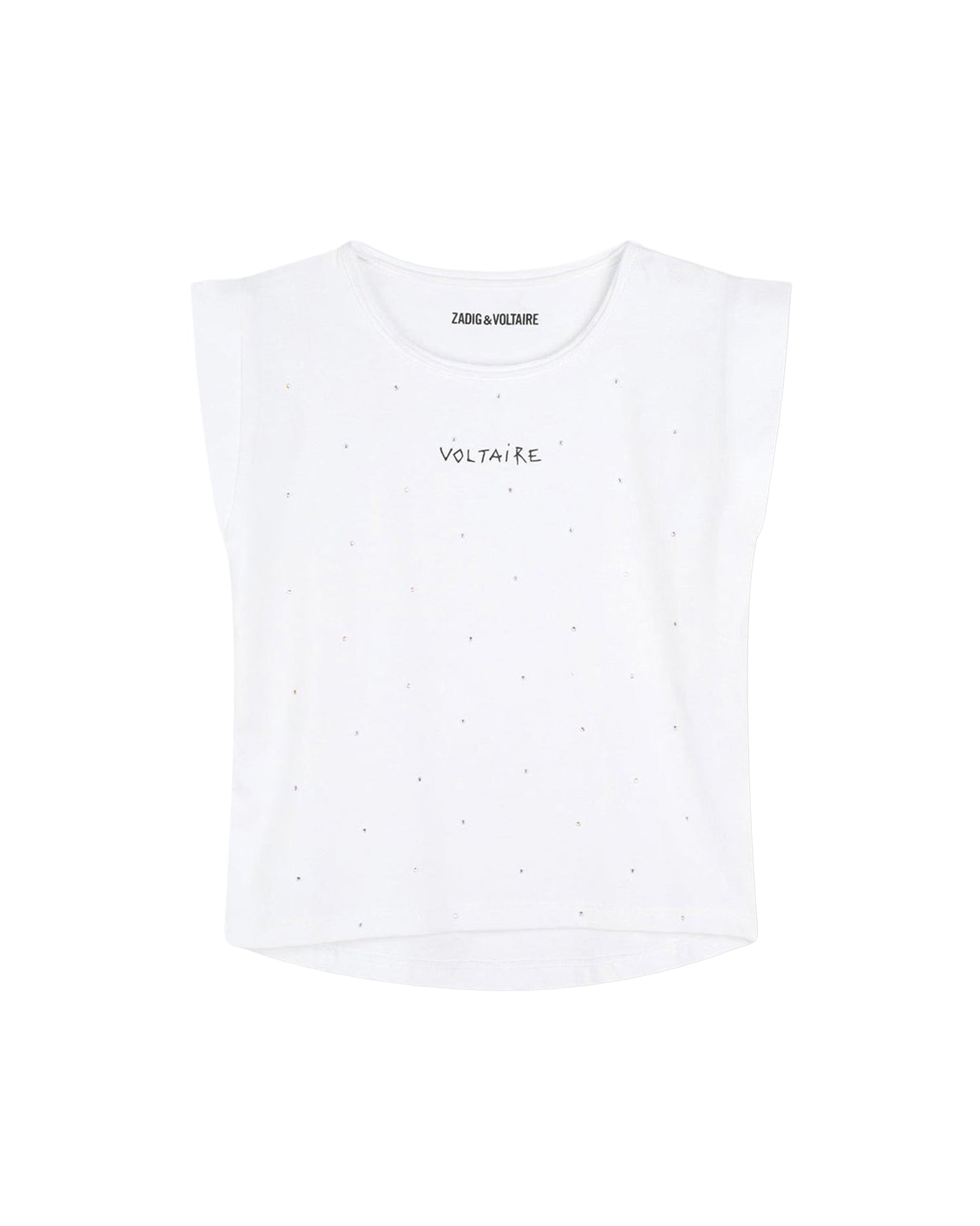 Short-sleeved T-shirt with cotton illustrations - White