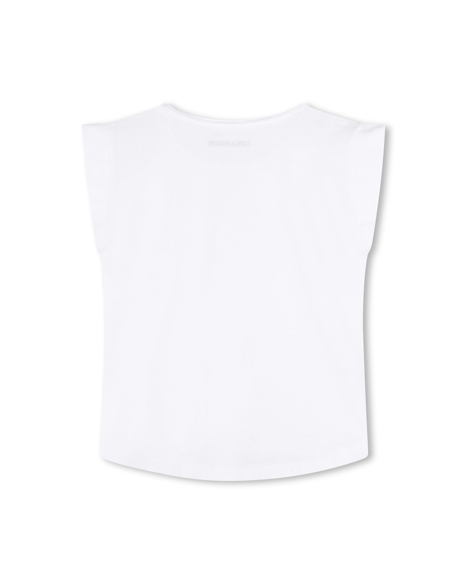 Short-sleeved T-shirt with cotton illustrations - White