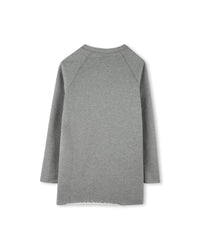 Robe à illustrations en coton - Gris Chiné