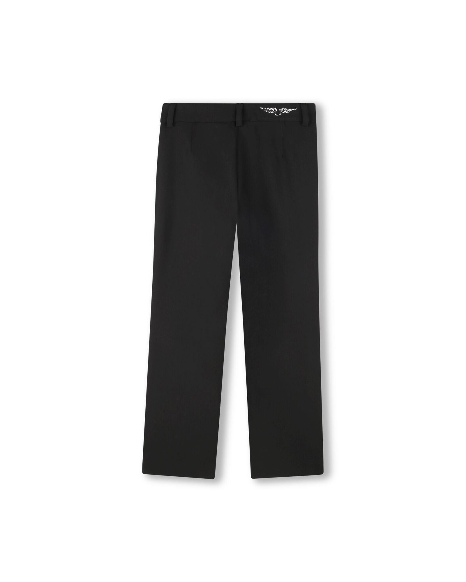 Rhinestone suit trousers - Black