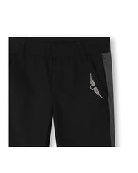 Rhinestone suit trousers - Black