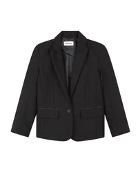 Illustrated suit jacket - Black