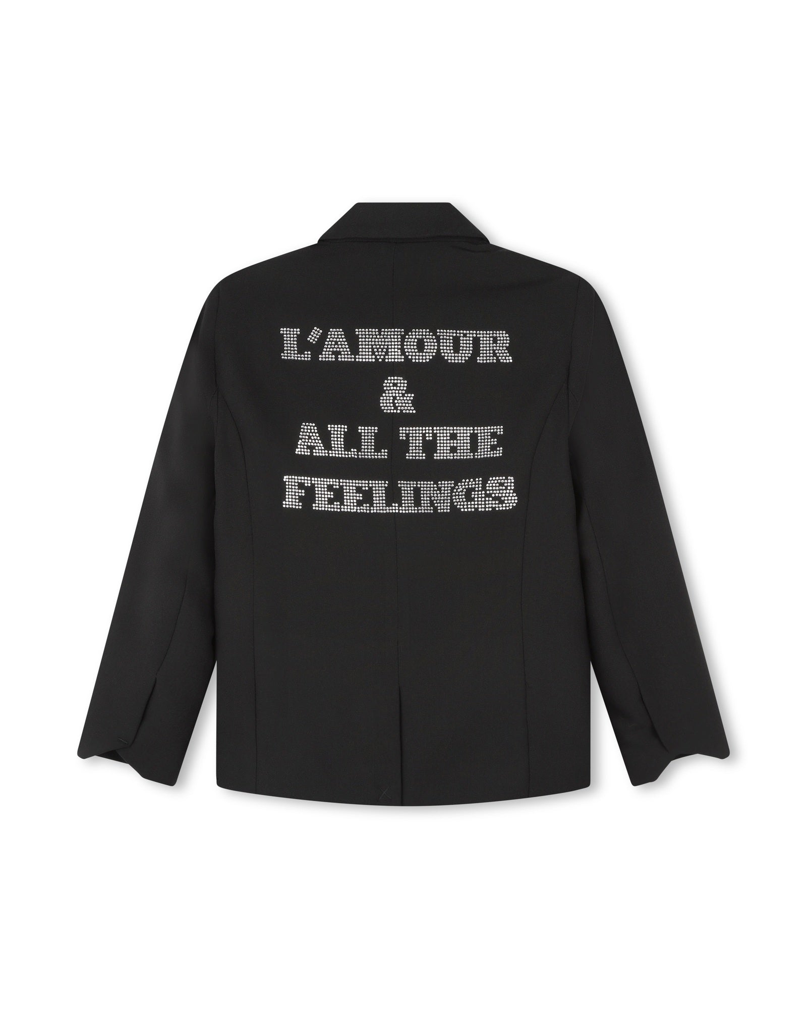 Illustrated suit jacket - Black