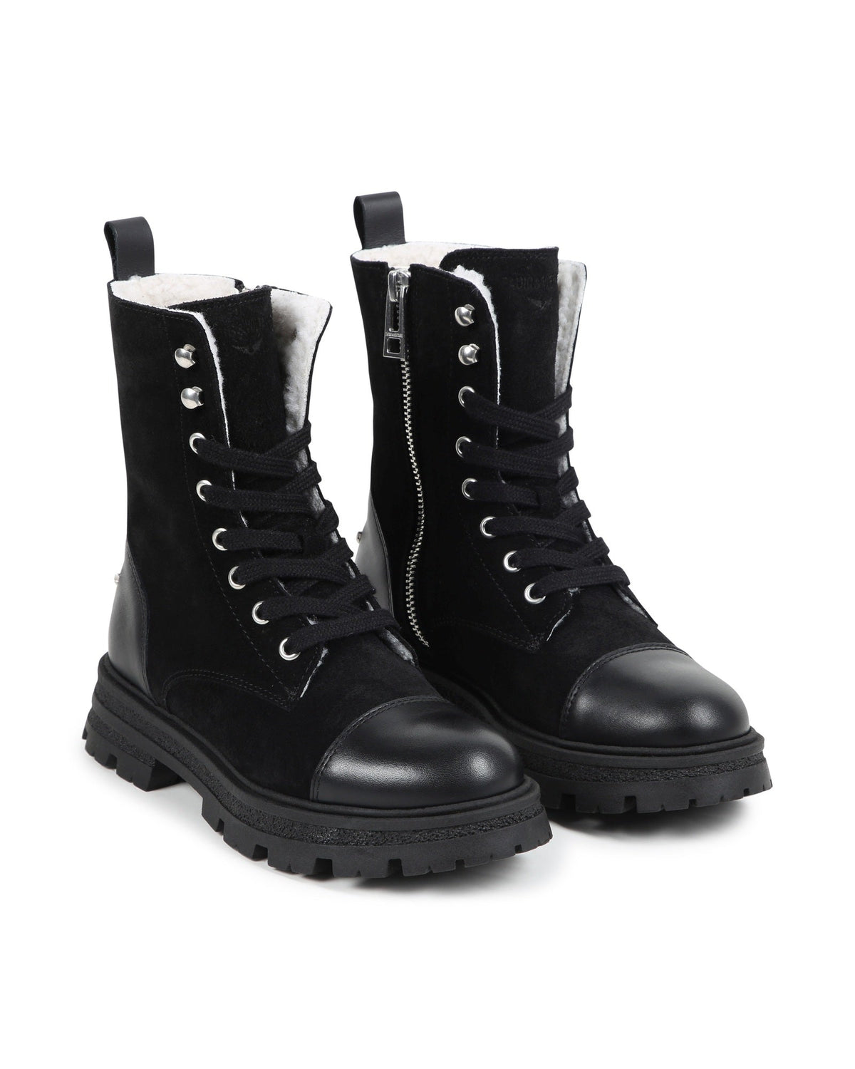 Bottines à lacets en cuir - Black