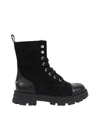 Bottines à lacets en cuir - Black