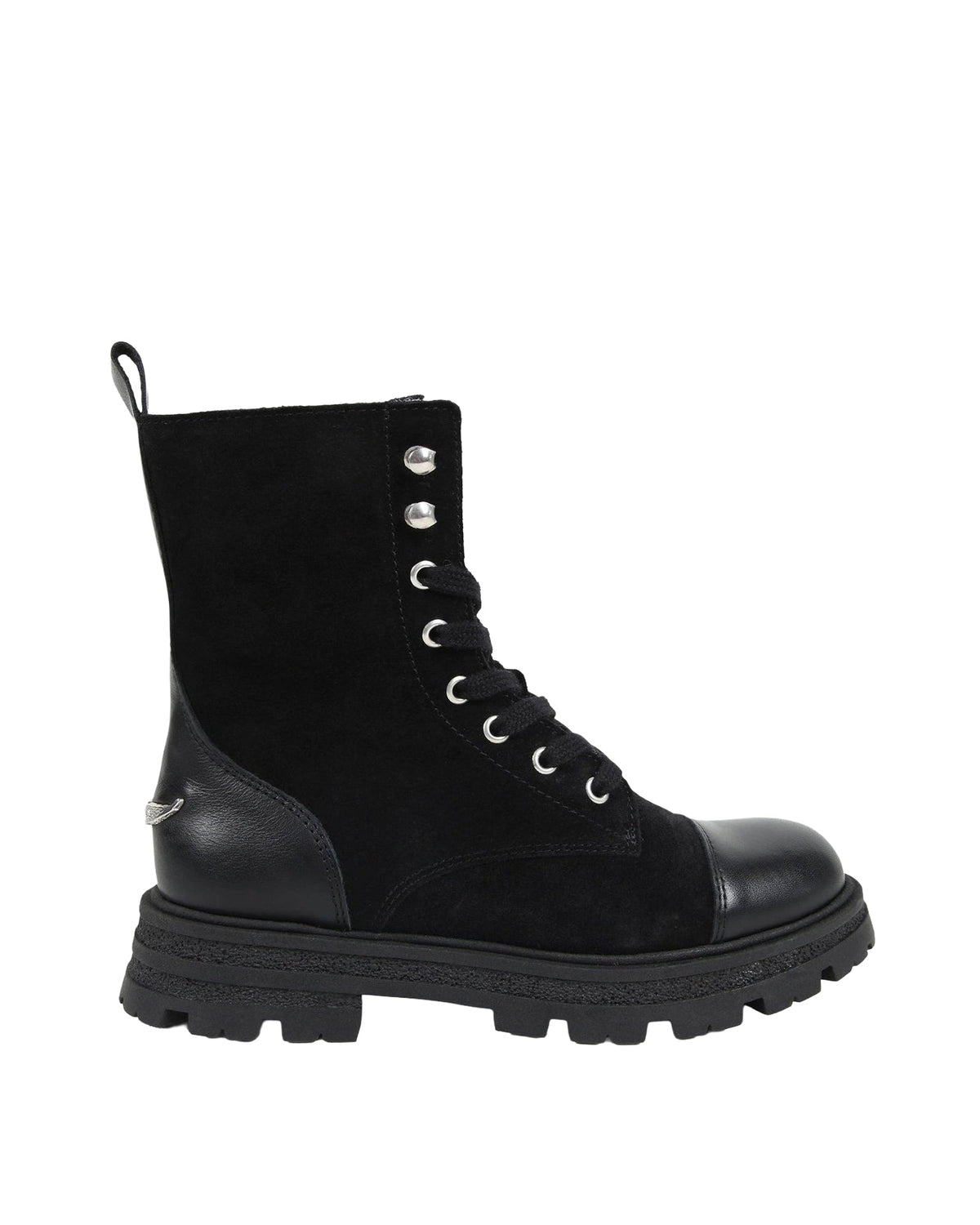 Bottines à lacets en cuir - Black