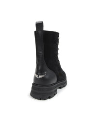Bottines à lacets en cuir - Black