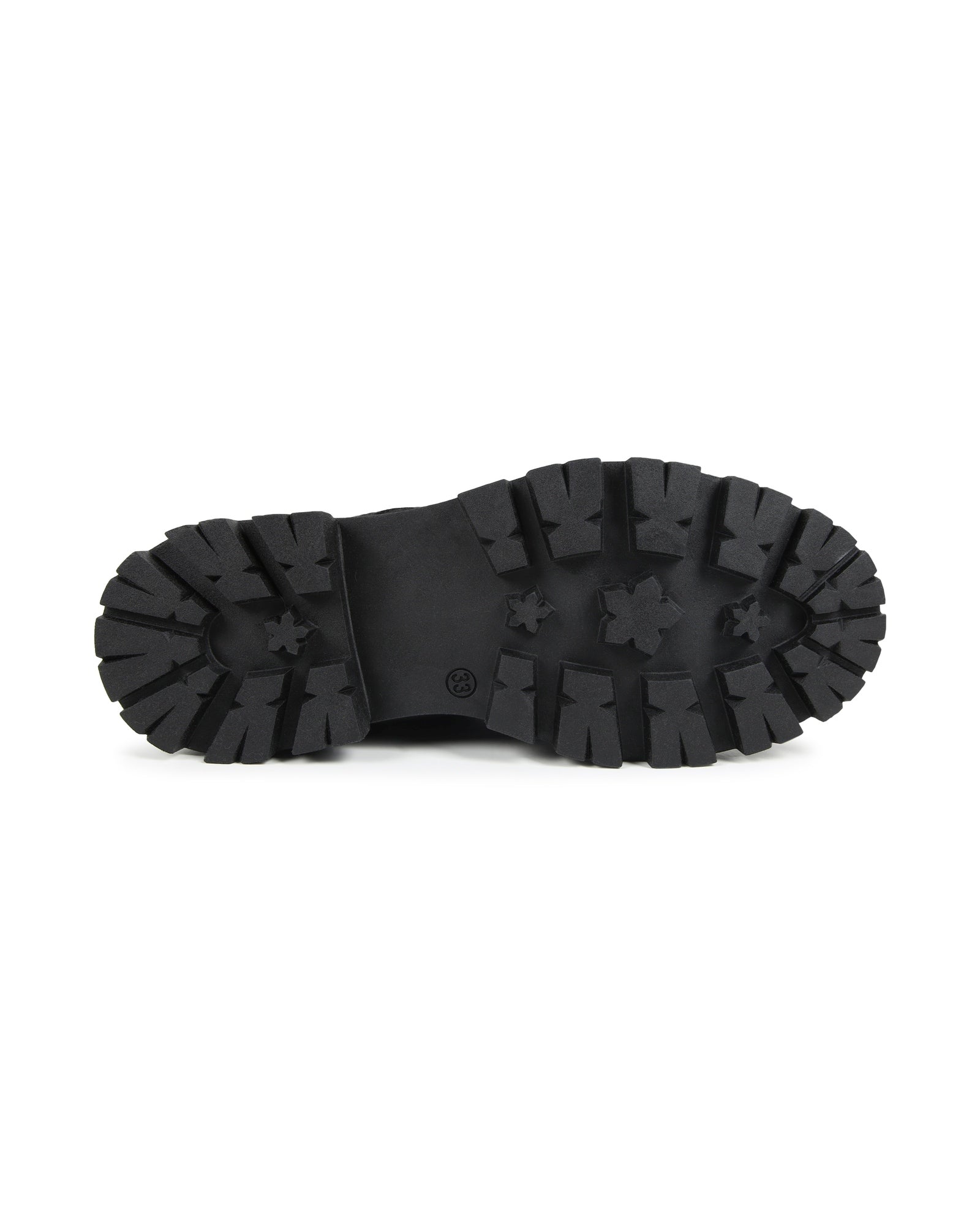Leather lace-up boots - Black