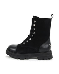 Bottines à lacets en cuir - Black