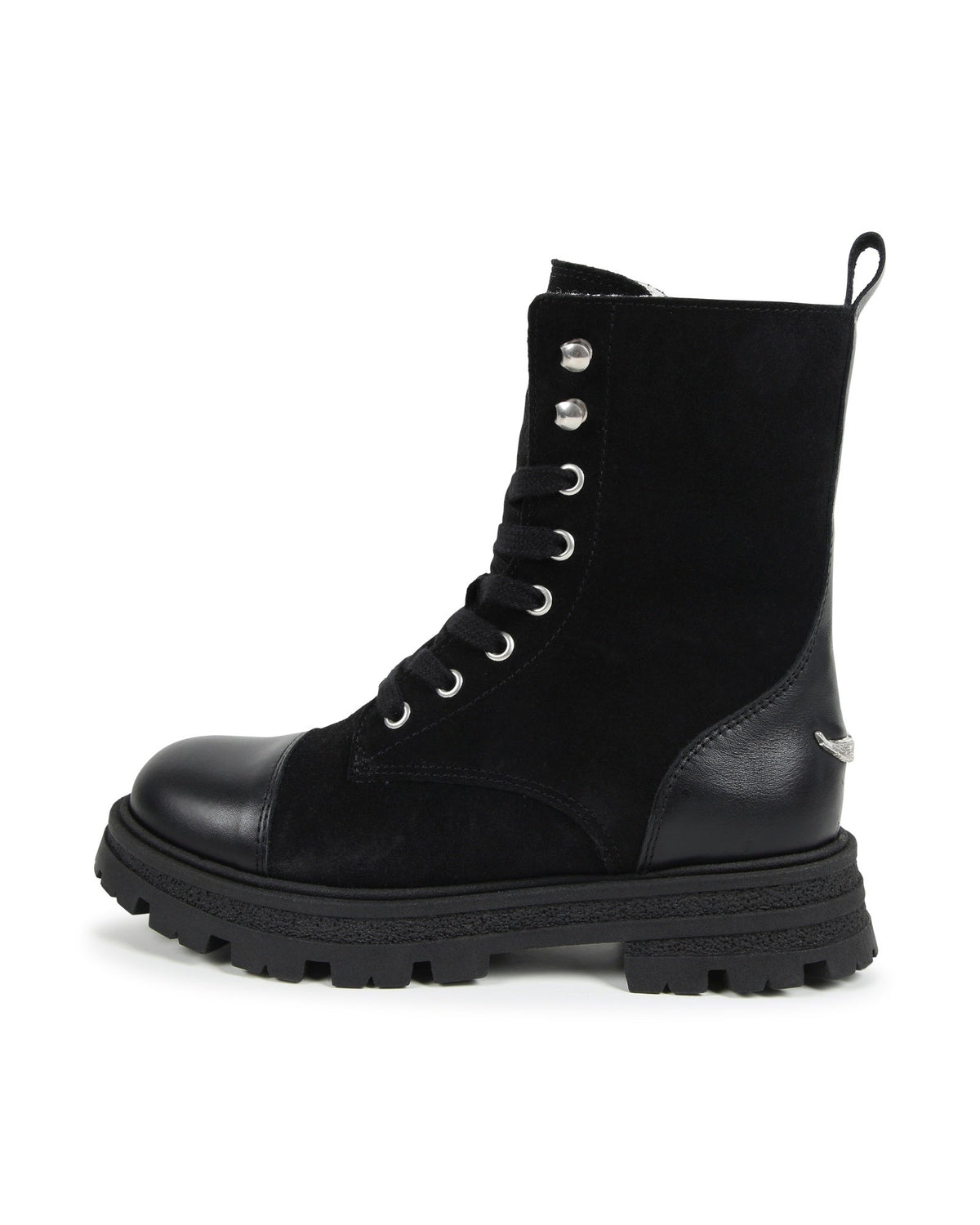Bottines à lacets en cuir - Black