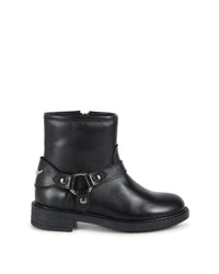 Bottines à zip en cuir - Black