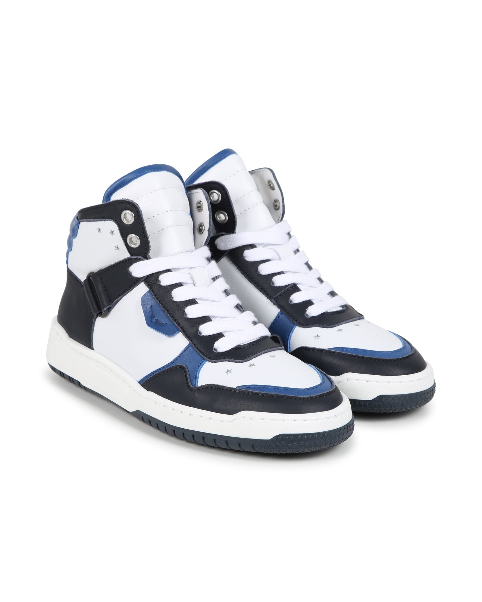 Sneakers montantes Iconic en cuir - Nuit