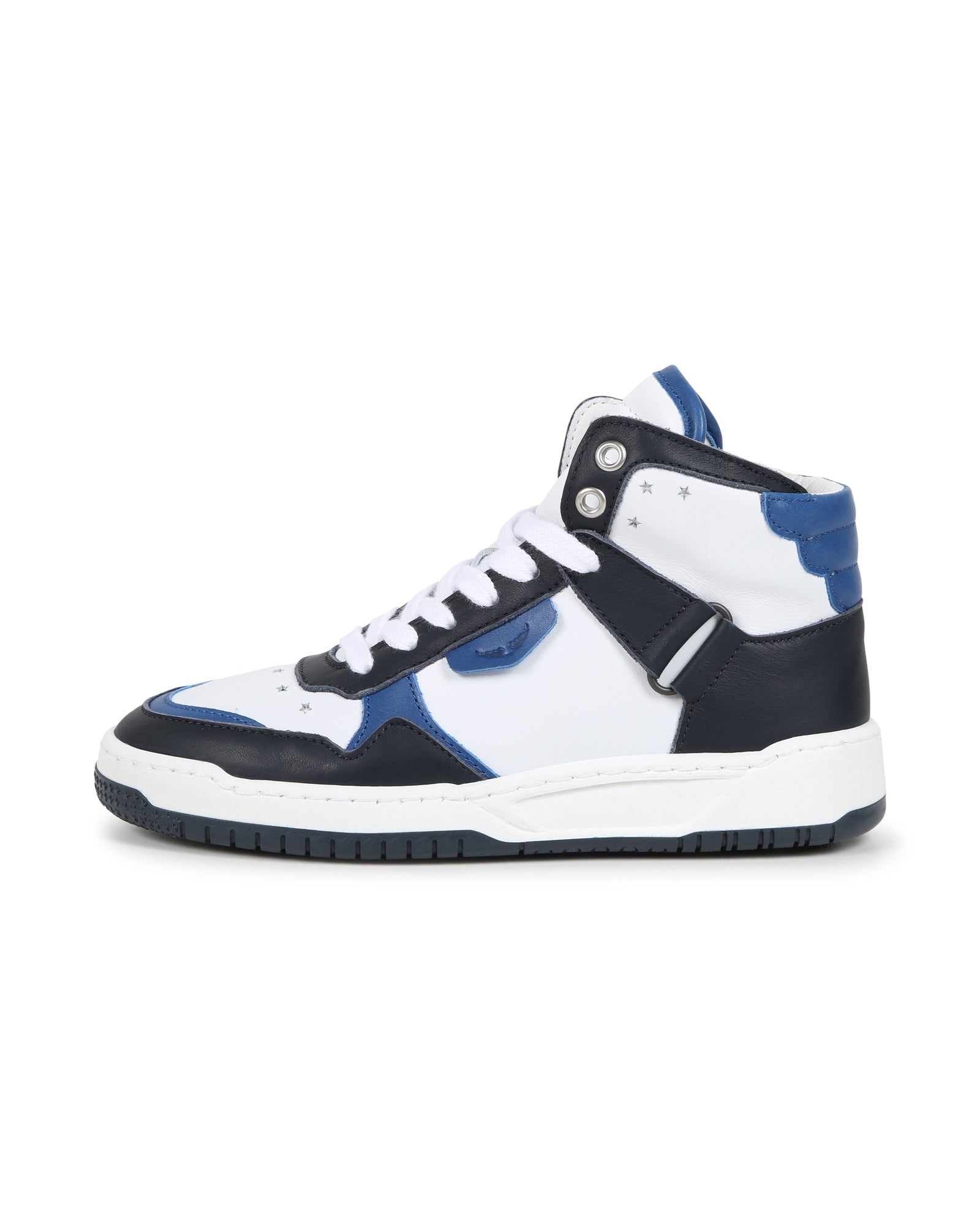 Sneakers montantes Iconic en cuir - Nuit