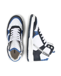 Sneakers montantes Iconic en cuir - Nuit