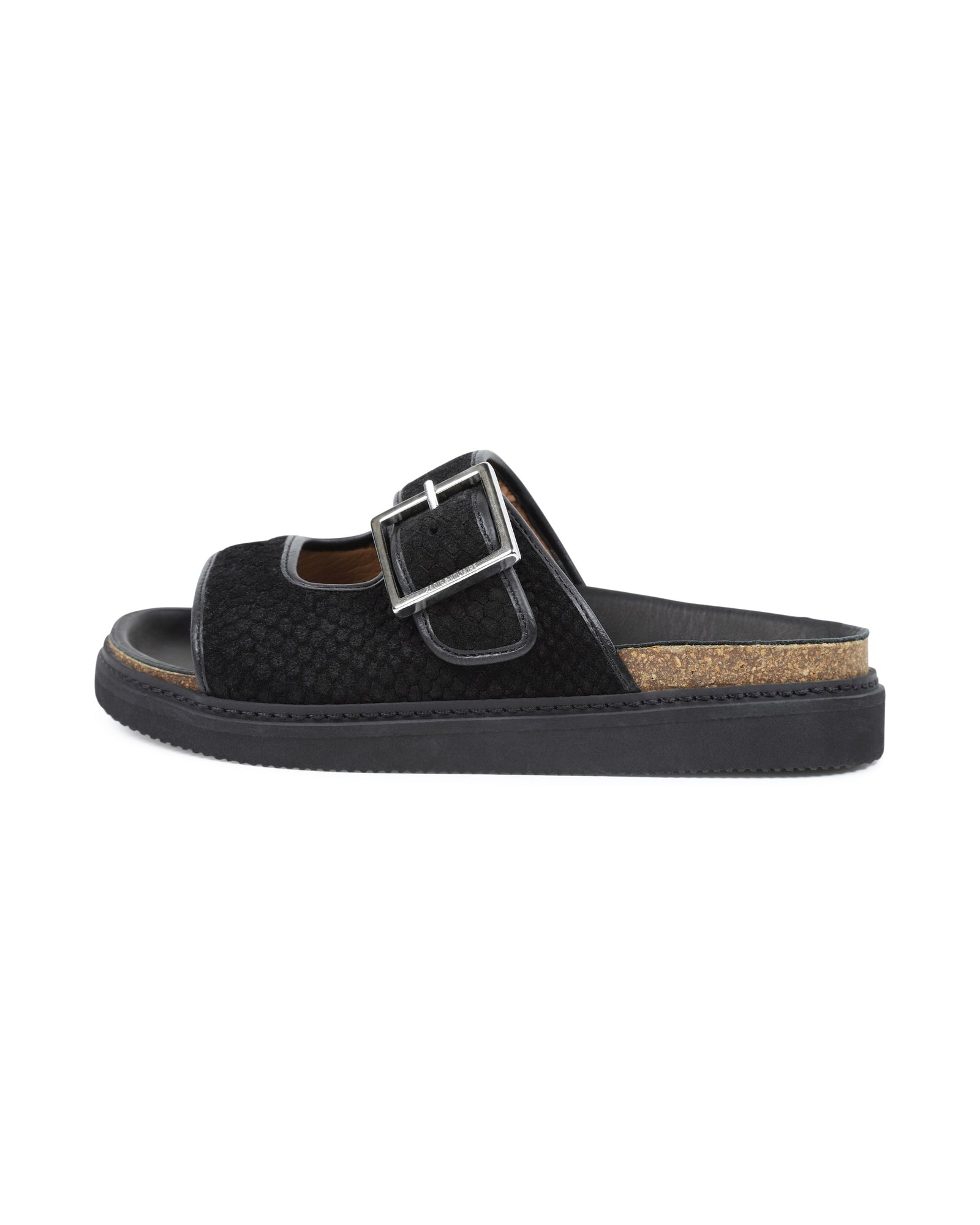 Sandales en croûte de velours - Black