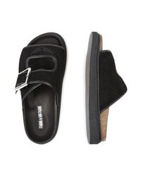 Sandales en croûte de velours - Black