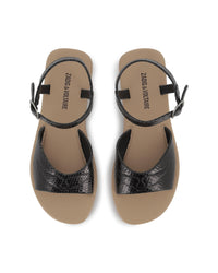 Leather sandals - Black