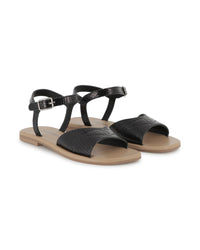 Leather sandals - Black