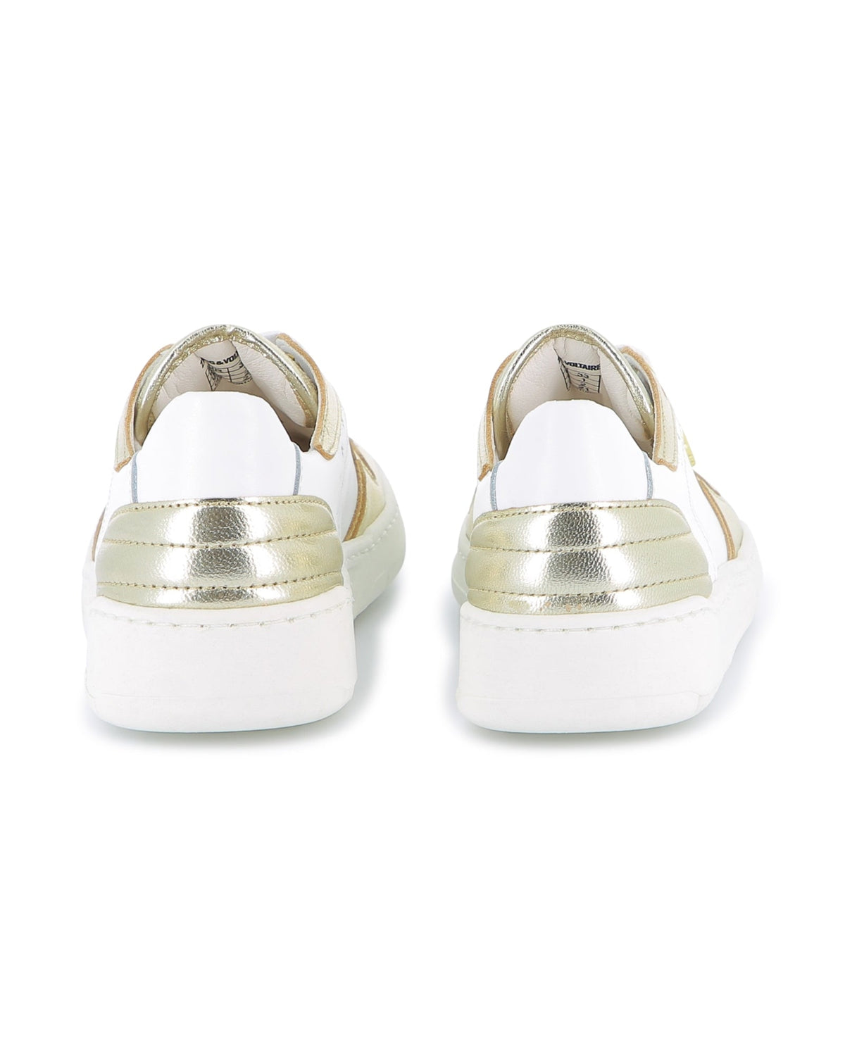 Baskets à lacets en cuir - Light Gold