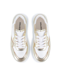 Baskets à lacets en cuir - Light Gold