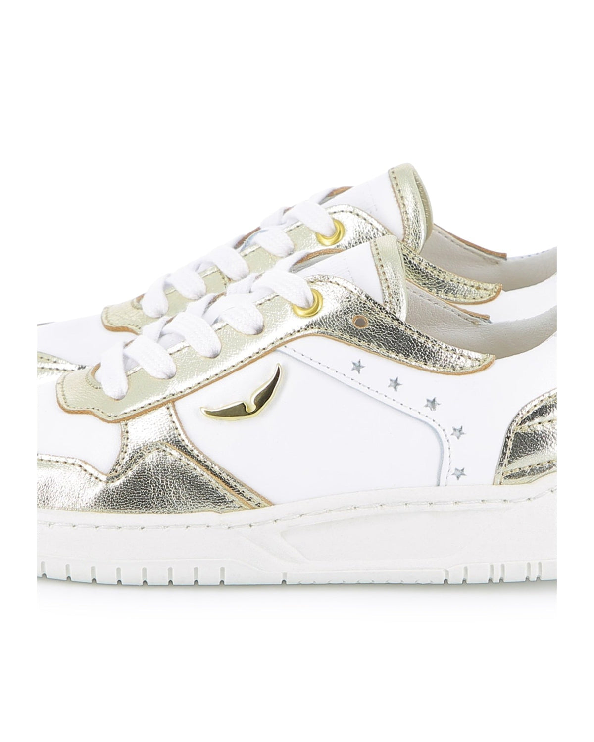 Baskets à lacets en cuir - Light Gold