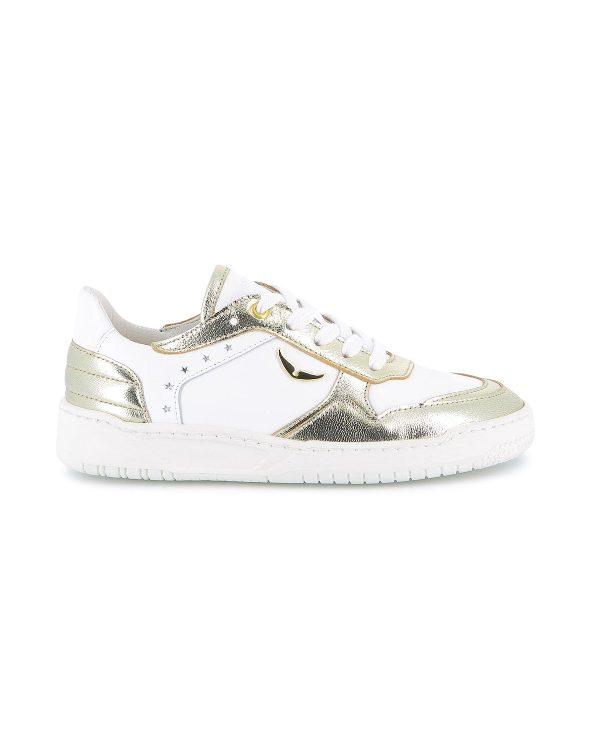 Baskets à lacets en cuir - Light Gold