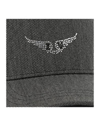 Casquette en denim - Black
