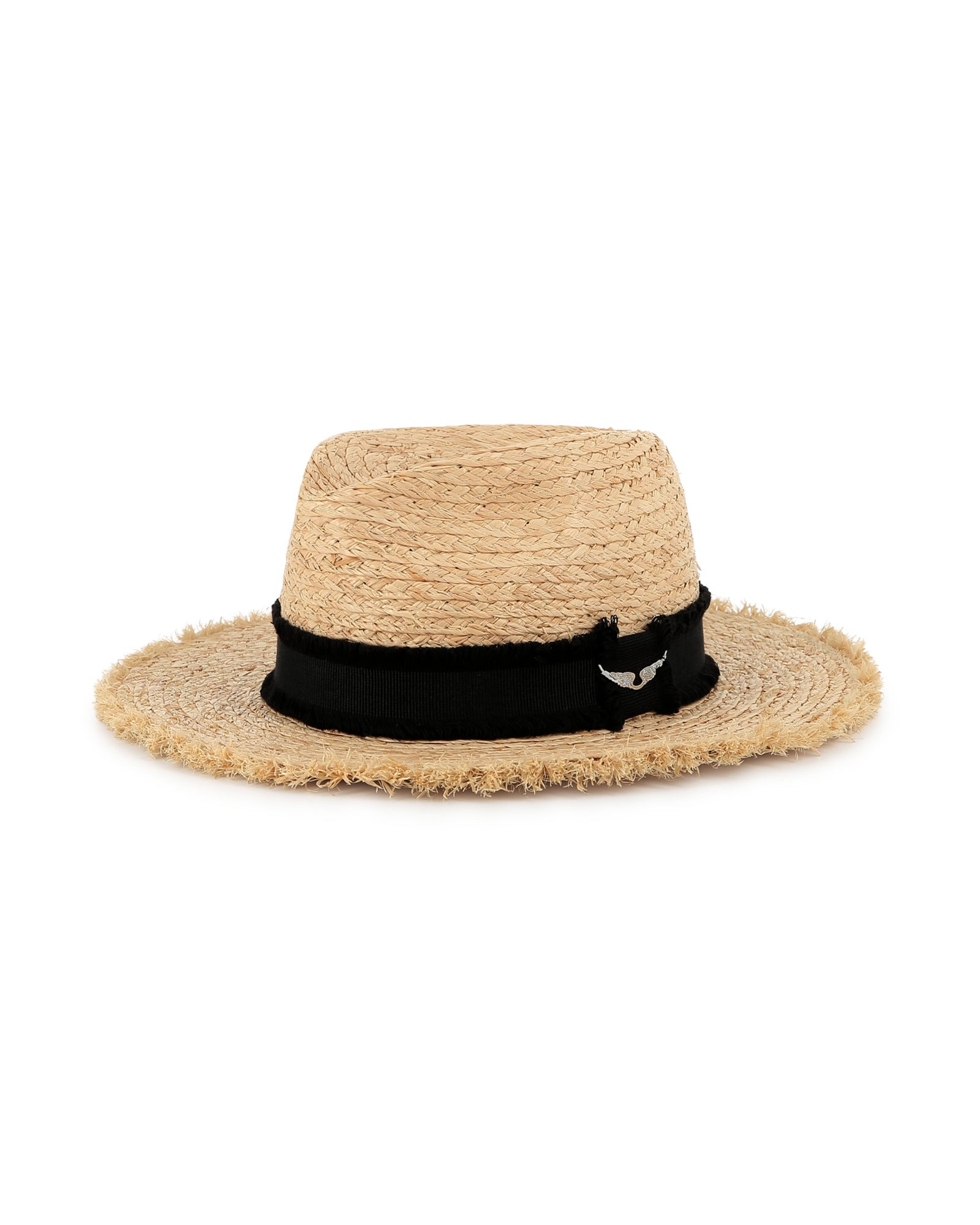 Chapeau moulé en paille - Crême