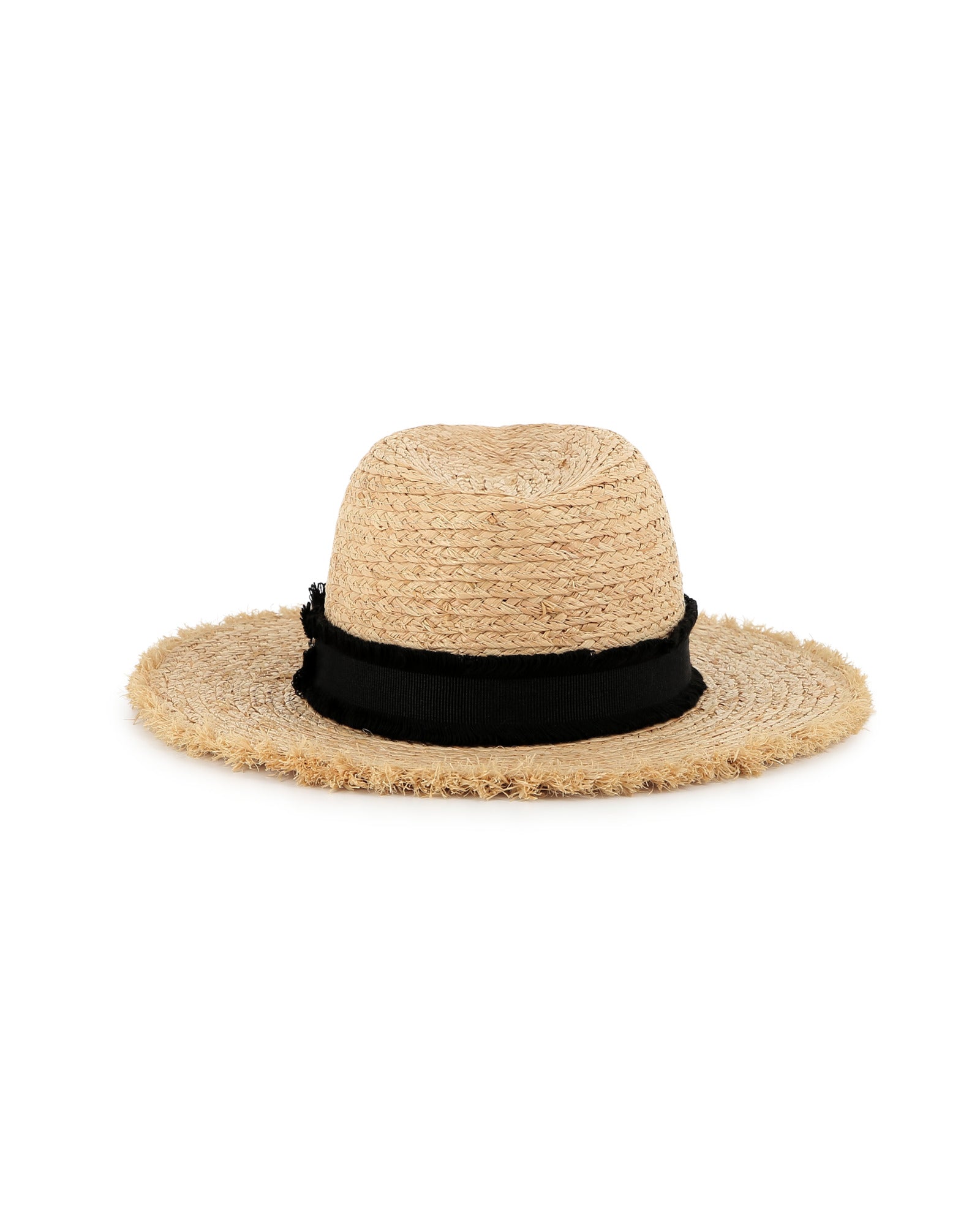 Chapeau moulé en paille - Crême