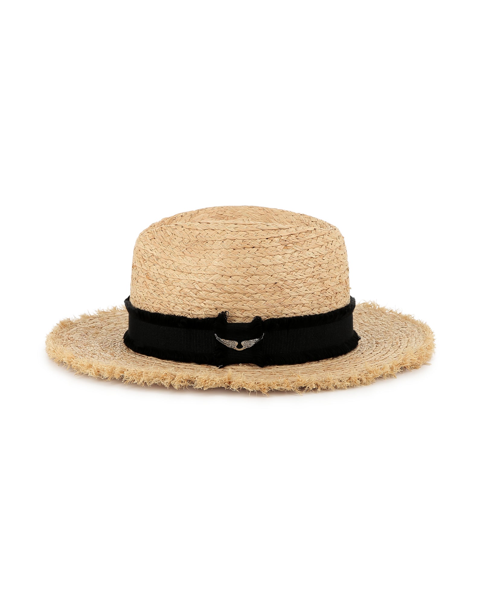 Chapeau moulé en paille - Crême