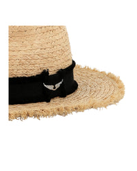 Chapeau moulé en paille - Crême