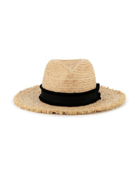 Chapeau moulé en paille - Crême