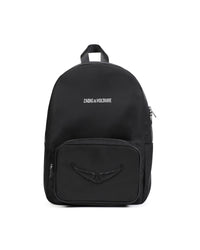 Textile matte backpack - Black