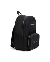 Sac à dos mat en textile et enduit lisse - Black