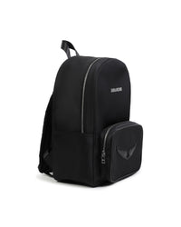 Textile matte backpack - Black