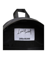 Textile matte backpack - Black