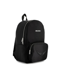 Textile matte backpack - Black