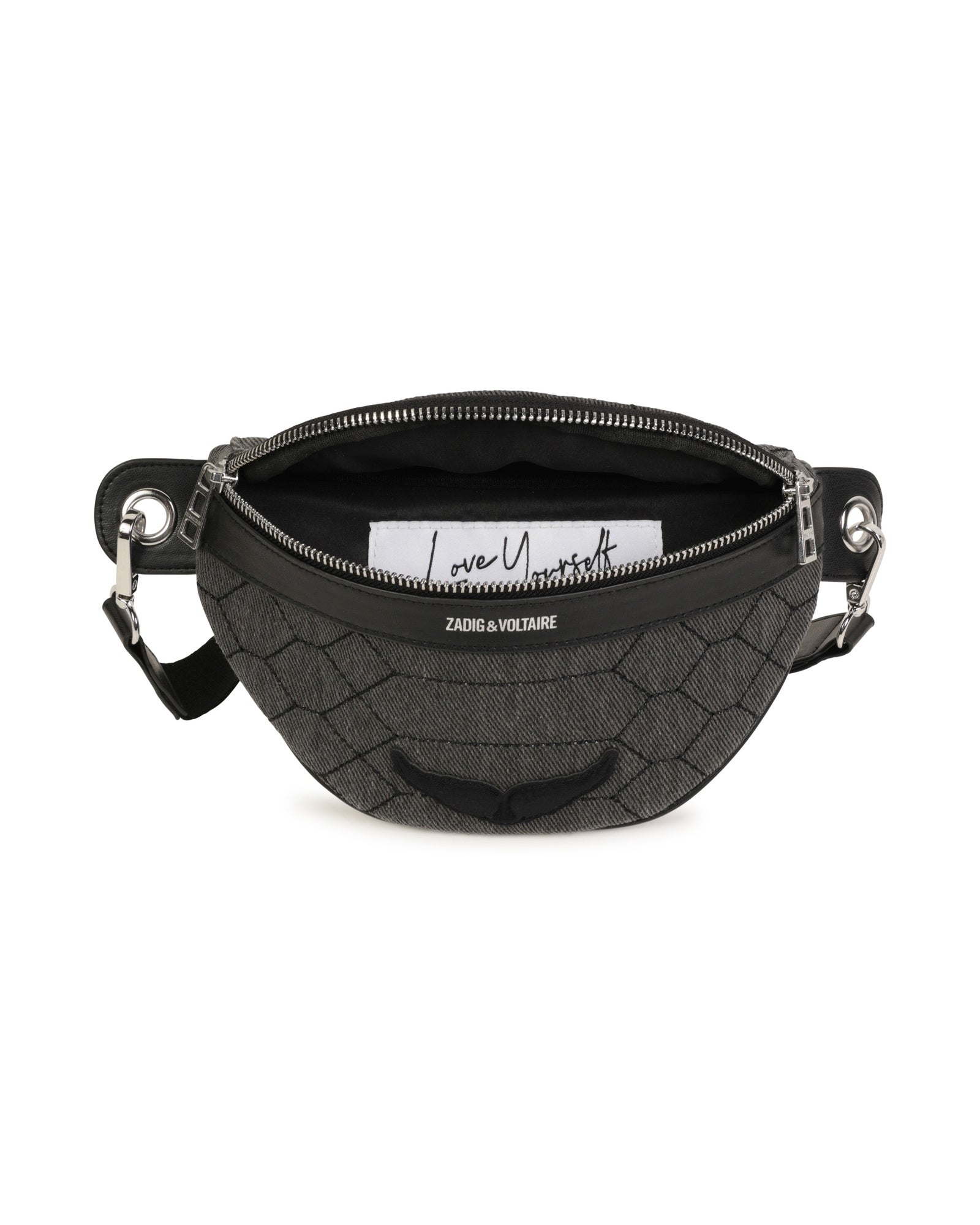Sac banane en coton - Black