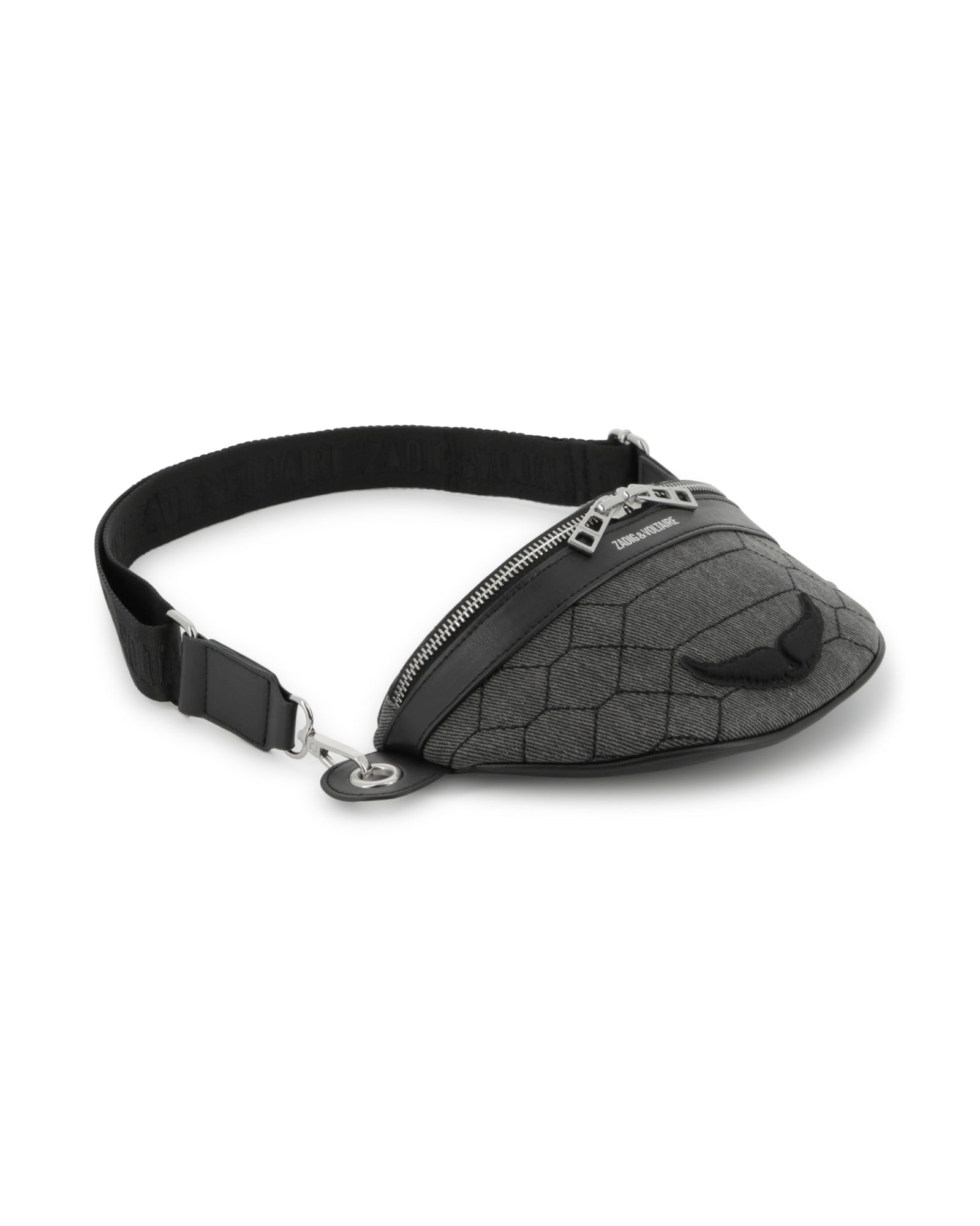 Sac banane en coton - Black