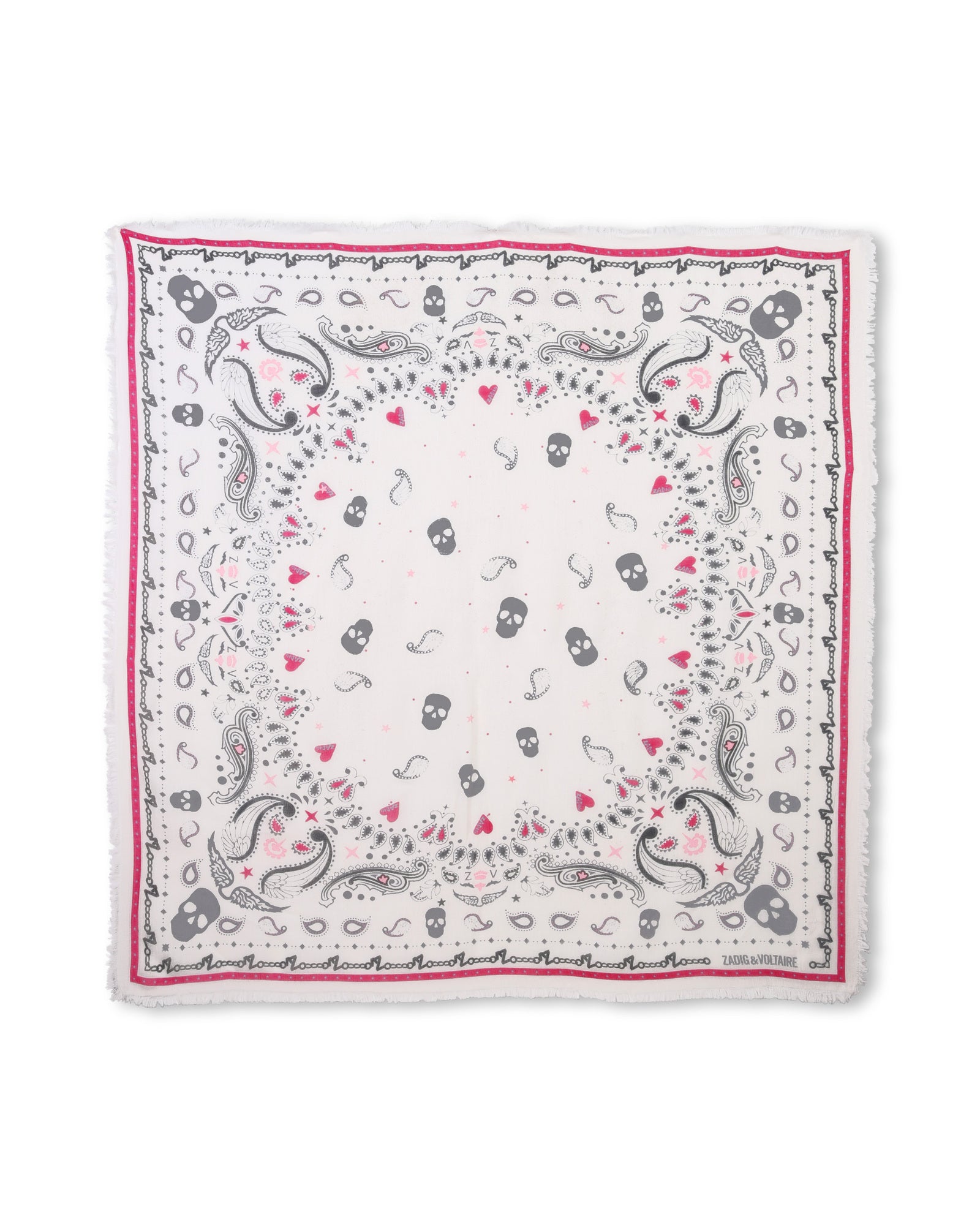 Foulard avec illustration - Groseille