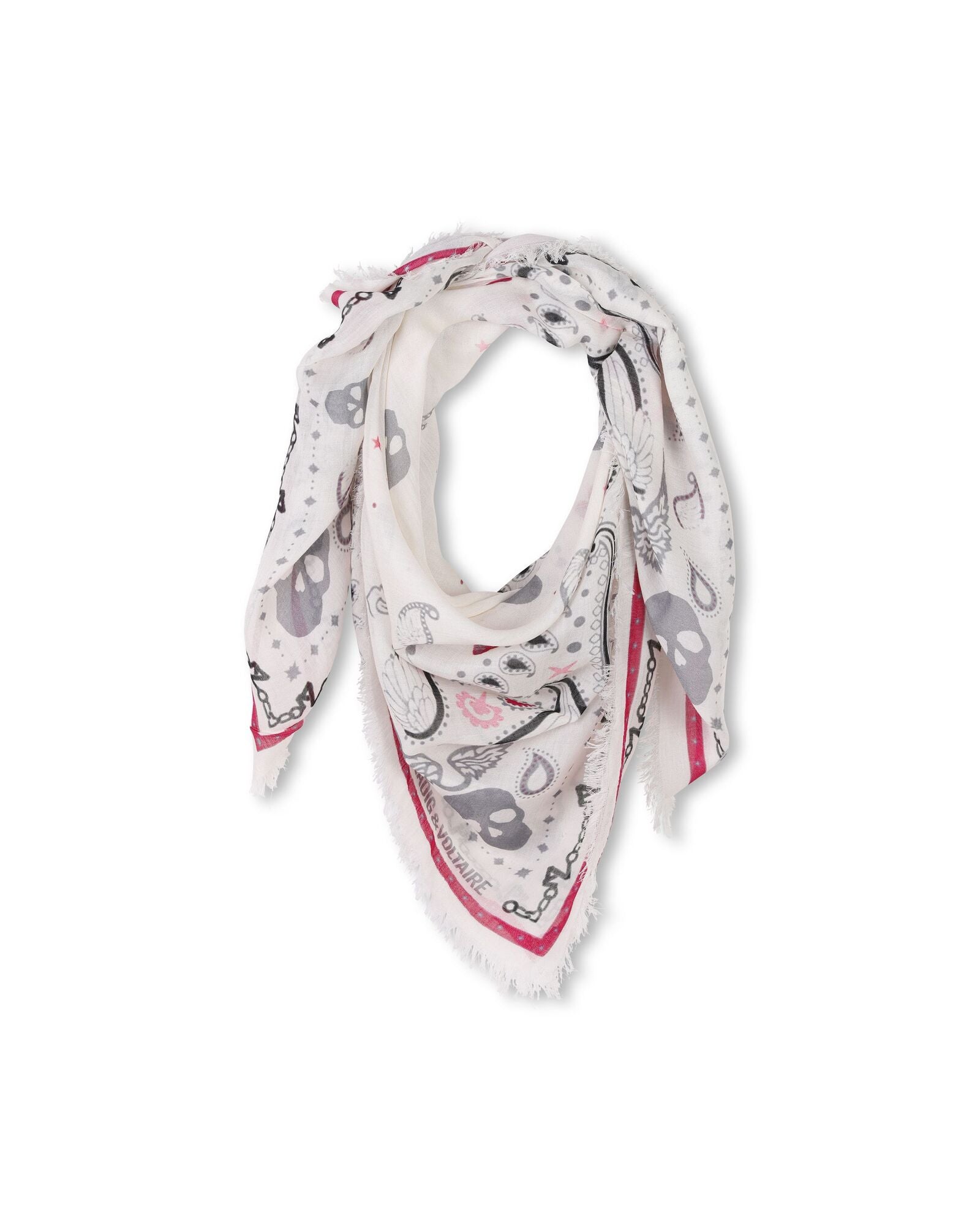 Foulard avec illustration - Groseille
