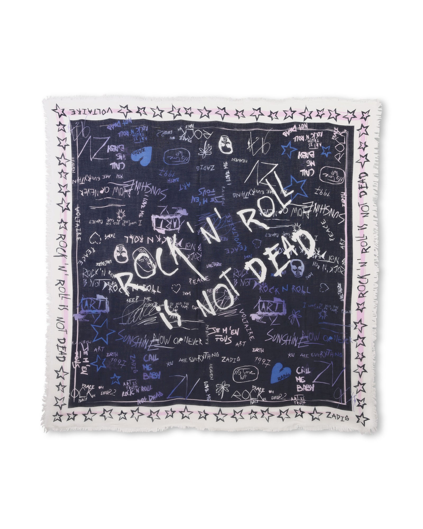 Foulard avec illustration - Dark Blue
