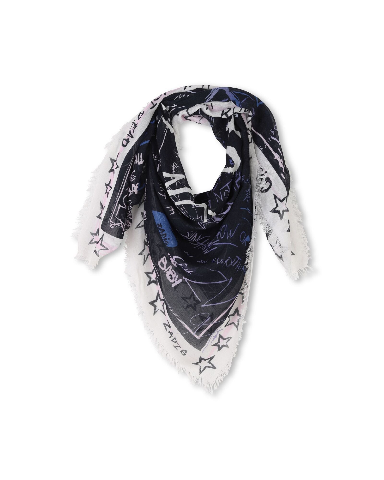 Foulard avec illustration - Dark Blue