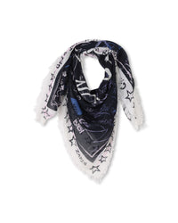 Foulard avec illustration - Dark Blue