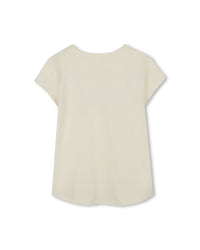 Short-sleeved cotton T-shirt - Milk