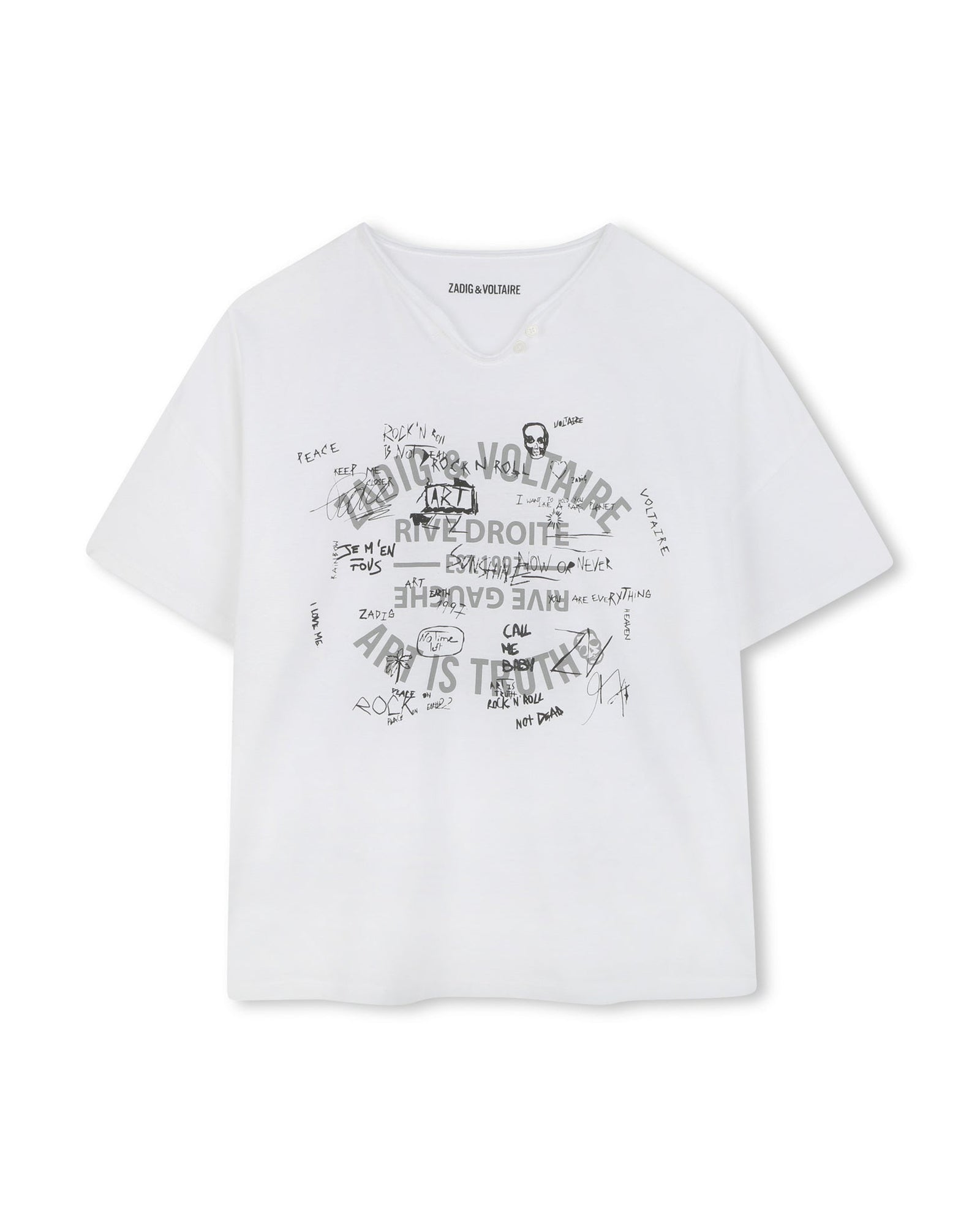 T-shirt with embroidery - White