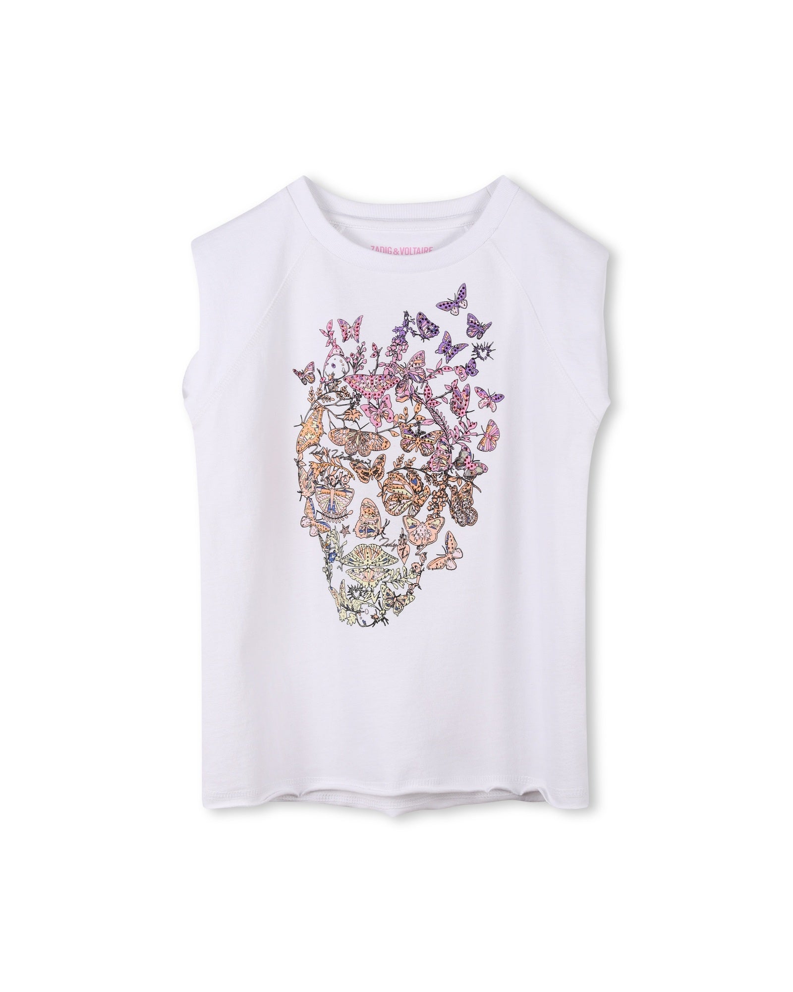 Tank top with illustration - White